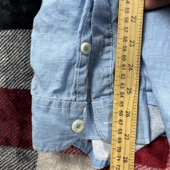 Tommy Bahama Shirt Mens 2XLT Blue 100% Linen Casual Beach Relax Resort Preppy - Picture 13 of 15